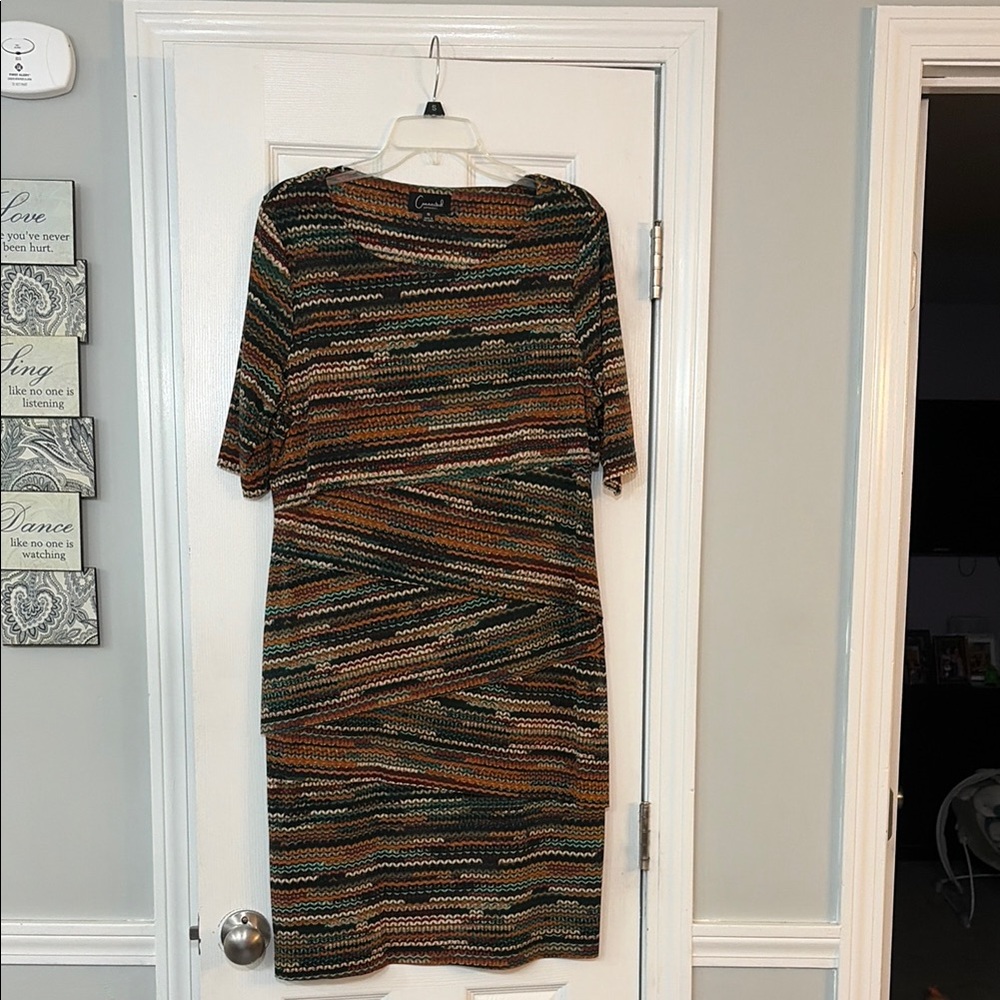 Chic Striped Dress - Multicolor